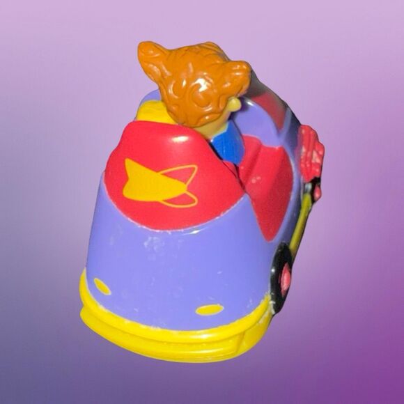 Vintage 2001 Sonic Kids Meal Spring Pull-Back Toy Bumper Car 2.5” A29 - Picture 4 of 7